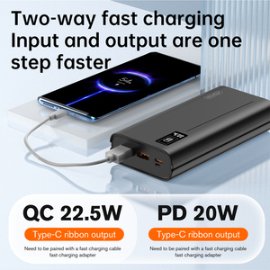 <span class=keywords><strong>Batterie</strong></span> <span class=keywords><strong>Externe</strong></span> Aspor 20000 mAh Recharge Rapide PD20W+QC22.5W pour Téléphones Vente Directe Usine - Product Image 2