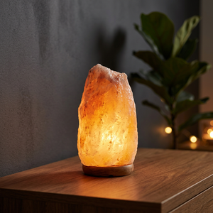 Lámpara de Sal Rosa del Himalaya Natural, 100% Auténtica, Tallada a Mano, Diseño Moderno, Marca Demaro, Impermeable, para Bodas y Fiestas - Product Image 1