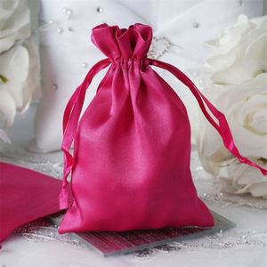 Pochette à bijoux en satin de soie bleu marine biodégradable et écologique, personnalisée avec logo - Sac cadeau et anti-poussière - Product Image 4
