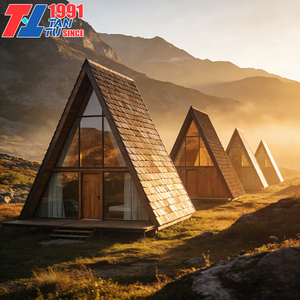 Casa Prefabbricata in Legno Leggero con Struttura in Acciaio e Completamente Arredata - Product Image 1