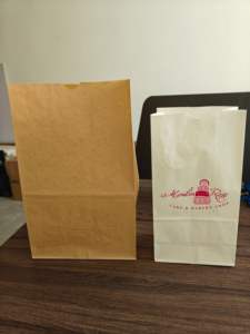 ถุงกระดาษเคลือบ PE แบบกำหนดเอง ทนทาน ย่อยสลายได้ <span class=keywords><strong>ป</strong></span>ิดผนึกได้ดี เป็นมิตรกับสิ่งแวดล้อม พิมพ์ลายได้ ทนน้ำมัน สไตล์คลาสสิก - Product Image 4