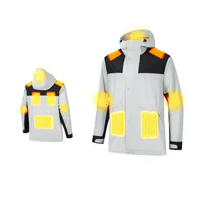 2023 Hot Sale Outdoor Wear Winter Battery Heated Jackets Waterproof Quick Dry 4 Zones Ororo USB Heating Vest Jacket