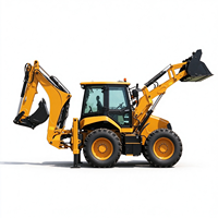 Backhoe Loader Top Brand BHL105 Heavy Duty Mesin Diesel 86kW 10500kg Efisiensi Tinggi Panjang Keseluruhan 6430mm Konstruksi