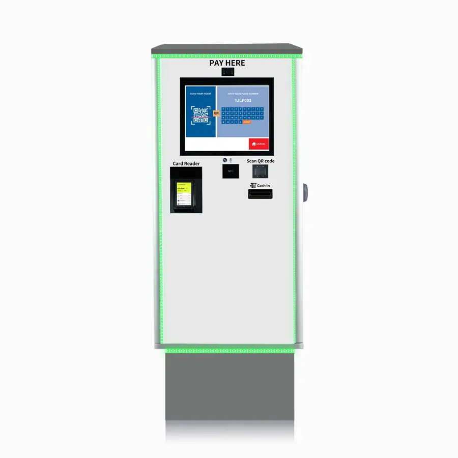 Automatic vehicle parking management system with payment machine system for city parking lots