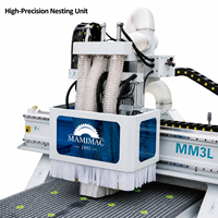 Routeur CNC haute performance MM4H-D2 / Machine de perçage et de fraisage à double table avec composants PLC et moteur de broche 6kW