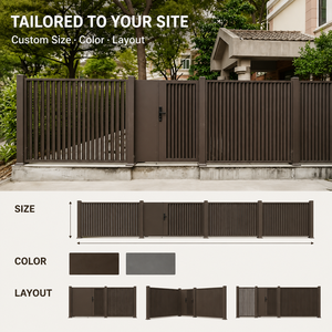 Paneles <span class=keywords><strong>de</strong></span> Cerca <span class=keywords><strong>de</strong></span> Aluminio Verticales con Recubrimiento en Polvo Personalizados Urban Choice para Jardines Comerciales, Pasillos y Paisajes - Product Image 3