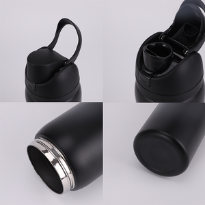 原厂批发OWA 16盎司19盎司24盎司双壁不锈钢金属水瓶杯，带翻盖和手柄 - Product Image 3