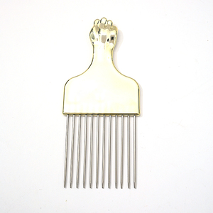 Chuyên Nghiệp Salon Làm Tóc Dài Kim Loại Tóc Pick Pik Afro Tạo Kiểu Lược Tóc Curler Kim Loại Lược Thiết Lập - Product Image 5