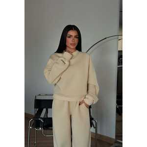 Chándal Deportivo para Hombre, Modelo Cream Manifest, Cómodo, Transpirable, con Estampado Acid Wash y Diseño Personalizado para Gimnasio, Invierno - Product Image 2