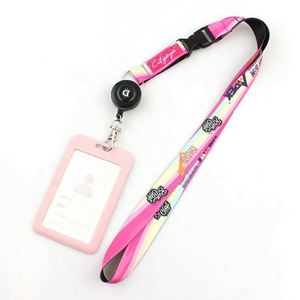 Nylon ID Card Holder with Retractable Lanyard - Product Image 3
