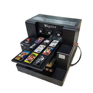 Çeşitli reklam baskı için cam pvc kart renkli etiket yazıcı makinesi