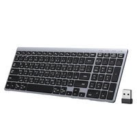 Clavier sans fil UGREEN Slim Silent Dual Mode Bluetooth 5.4 + 2.4G arabe rechargeable 101 touches portable