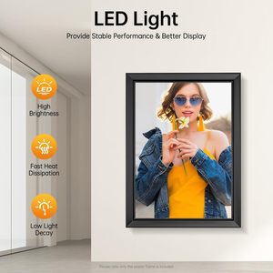 Wall Mounted Backlit Movie Poster Art <b>Picture</b> <b>Frame</b> Led Light Box Sign Advertising Display for Exhibitions Decoration Cinema - Product Image 6