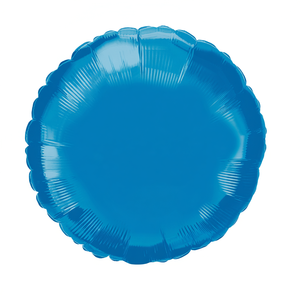 Globo Circular Metálico Azul de 81 cm para Fiestas de Cumpleaños, Diseño Party Love - Product Image 1