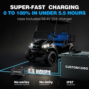 Batería de Litio Personalizada Lifepo4 para Carrito de Golf, 72v 105ah, 51.2v 60v 72v 100ah 105ah 150ah 200ah, para UTV - Product Image 5