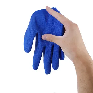 13G White Liner Blue Latex Gloves With High Quality Competitive Price