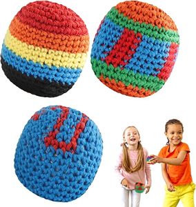 En Stock, Colores Surtidos, Pelotas de Fútbol Tejidas a Mano, Hacky Sack, Footbag World - Product Image 5