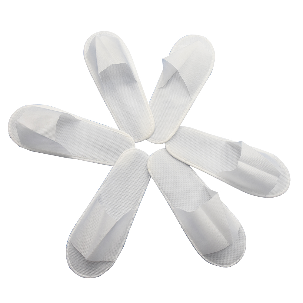 Пользовательские одноразовые тапочки для гостиниц белые нетканые одноразовые гостиничные Тапочки