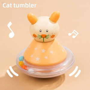 Jouet éducatif Montessori pour la petite enfance, jeu musical sensoriel pour bébé, cloche à main, poupée en bois mignonne et incassable pour enfants - Product Image 6