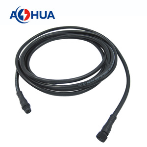 2 ~ 8Pin LED chiếu sáng không thấm nước LED Dây nịt đúc M12 1 ~ 6A điện kim loại + nhựa Nam Nữ Cáp nối IP65 cắm - Product Image 2