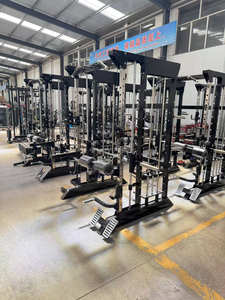 商用使用マルチケーブルプーリーシステムスクワットパワーケージスミスマシンパワーラックオールインワン多機能トレーナー - Product Image 5