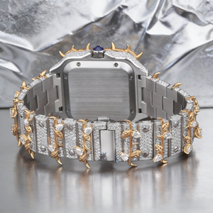 Reloj Mecánico de Lujo para Hombre, Estilo Hip Hop, con Esfera de Números Romanos, Completamente Adornado con Moissanita, de Alta Gama, 2026 - Product Image 2