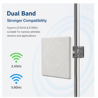 Antenne externe 2,4 GHz 5,8 GHz, antenne panneau longue portée, antenne Wifi 20dBi