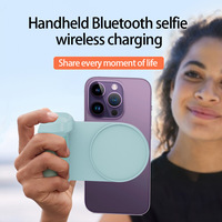 Nouvelle batterie externe portable de 5000 mAh avec fonction selfie, chargeur sans fil, chargeur de téléphone portable de secours de type C