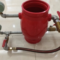 Vanne d'alarme à rainure DN150 en acier inoxydable flexible pour système d'hydrant, équipement de protection incendie