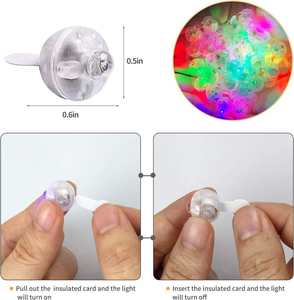 Mini Esferas Luminosas Nicro para Interiores y Exteriores, Relleno para Botellas y Globos, Decoración de Cumpleaños, Suministros para Fiestas con Mini Esferas de Goma Led Brillantes - Product Image 4