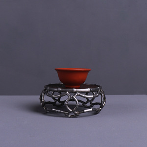 Ancient Fence Imitation Stone Surface Tin Teapot Holder Cup Coaster Tea Set Teaware Cup Coaster Base - Product Image 4