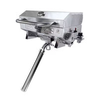 Nouveau support de barbecue réglable pour bateau marin, vente en gros d'usine, en acier inoxydable 304 316, pour bateau, yacht, barbecue au gaz