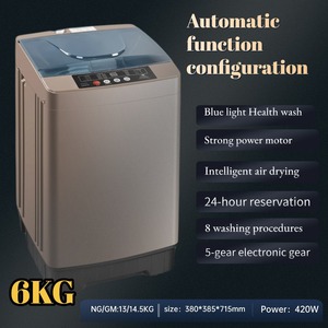 Top Load Washer Dryer Combo 705 Rpm Single Tub Electric Plastic Housing For Rental Apartments - Product Image 3