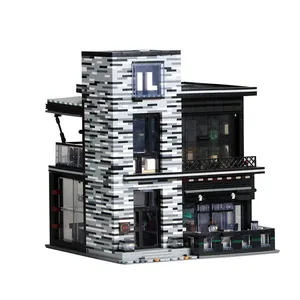 Mold King 16042 Street view Bausteine MOC Bricks Toys Street View Restaurant Modell Set Block