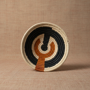 Traditional African Handwoven <b>Storage</b> <b>Basket</b> Colorful Coiled Raffia <b>Basket</b> for <b>Wall</b> Hanging & Organizing - Product Image 4