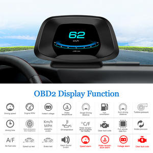 YOMIRACING P19 OBD2 GPS HUD Jauge Intelligente Vitesse RPM Température Eau Voltmètre Consommation Carburant AFR 0-100 Test Affichage Clair 12 Langues - Product Image 3