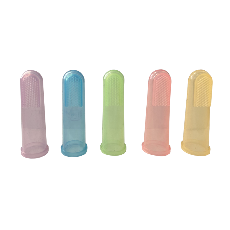Оптовая продажа, Детская Мягкая Силиконовая зубная щетка для пальцев