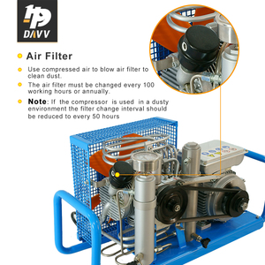 <span class=keywords><strong>Compresseur</strong></span> d'air portable à piston à entraînement par courroie DMC <span class=keywords><strong>pas</strong></span> <span class=keywords><strong>cher</strong></span> 300 bars pour plongée sous-marine - Product Image 6