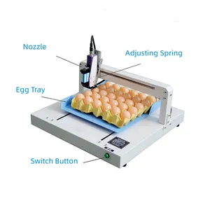 Machine d'estampage d'oeufs de haute qualité en gros Machine d'impression de date d'oeufs Imprimante à jet d'encre d'oeufs