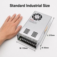 Alimentation LED à sortie unique S-350-24 12V 24V 48V, convertisseur AC/DC industriel 110V 220V, SMPS 350W à découpage unique