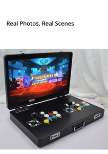 เครื่องเล่นเกมอาร์เคดแบบพับได้ขนาด 24 นิ้ว รุ่น 180 °   จอยสติ๊กแบบเปิดหน้าจอ 2P จอแสดงผล IPS 1080P เกมต่อสู้สไตล์ย้อนยุคสำหรับใช้ในบ้าน บริการ OEM - Product Image 3