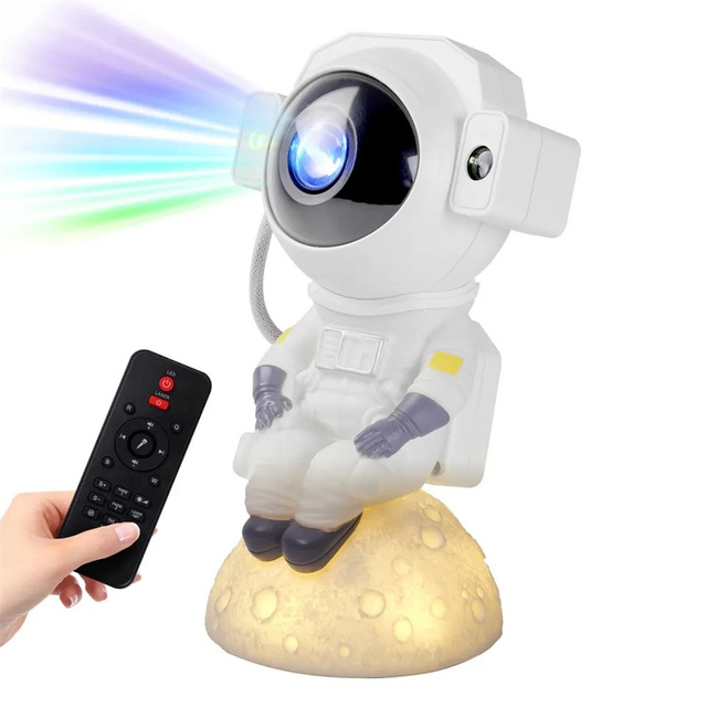Robot Starry Sky Galaxy Projector Night Light USB LED Star Desk Lamps Romantic Projection Atmosphere Lamp for Room Decor Gifts