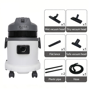 Aspiradora Industrial Portátil de 1000W con Tanque de Plástico Resistente a Ácidos y Álcalis, de 15L - Product Image 1