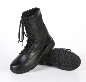 Botas Tácticas Ligeras de Cuero Genuino Negro TST08 para Caza, Senderismo y Actividades al Aire Libre - Product Image 5