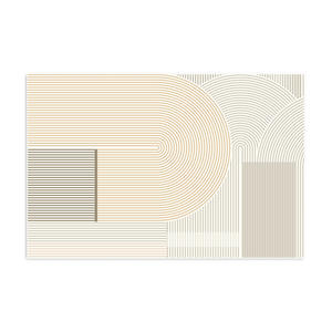 Tapis géométrique moderne rectangulaire imitation cachemire antidérapant pour salon et chambre, style crème, décoration intérieure 2025 - Product Image 4