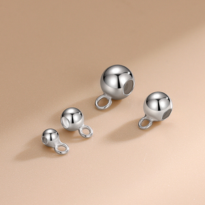 Bán buôn <span class=keywords><strong>925</strong></span> sterling Silver spacers Bead Phụ kiện thêm vòng cao su pulg ánh sáng Bead đối với trang sức làm nguồn cung cấp - Product Image 3