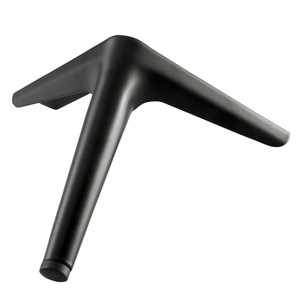 Pistola nero spazzolato gambe mobili triangolare in metallo gamba di ricambio in ferro per soggiorno divani divano <span class=keywords><strong>piedi</strong></span> tavolino - Product Image 3