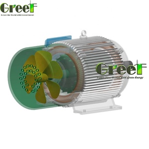Générateur à aimants permanents horizontal 30 KW 400 RPM, large plage de tension 48V-400V pour la charge de batteries - Product Image 3