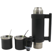 Bouilloire thermique en acier inoxydable de grande capacité de 1000ml Pot à vide au design moderne pour les voyages en plein air et la voiture