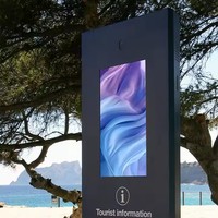 Écran tactile LCD haute luminosité pour affichage commercial, signalisation numérique publicitaire